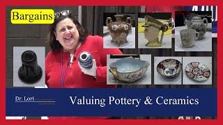 Pricing Pottery & Ceramics - Thrift Store Find, Vase, Bowls, Plates, Tea Pot, Figurines by Dr. Lori