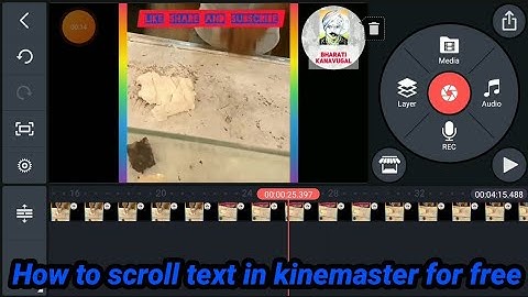 part1; how to scroll text,video,image in kinemaster in Tamil || very easy to do
