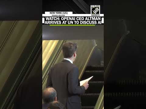 Video WATCH: OpenAI CEO Sam Altman arrives at UN to discuss artificial intelligence