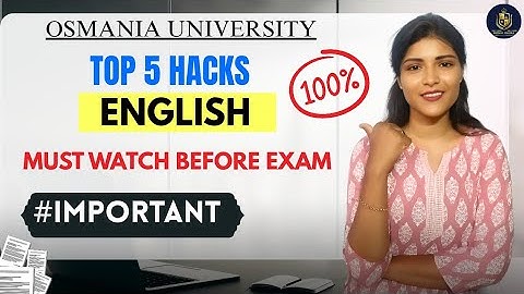 5 ENGELSE EXAMEN TIPS & TIPS || DIPLOMA || ENGELS || OSMANIA UNIVERSITY || 💯 GESLAAGD || @shivani...