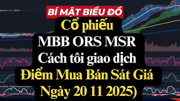 Bí mật biểu đồ  Cổ phiếu MBB ORS MSR Cách tôi giao dịch Điểm Mua Bán Sát Giá Ngày 20 11 2025