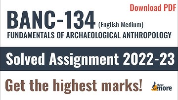 IGNOU BANC 134 Solved Assignment 2022-23 (English Medium) | PDF Download