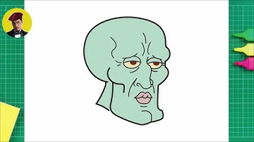 DRAW HANDSOME SQUIDWARD (QUICK AND EASY)