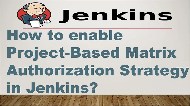 How to enable Project-Based Matrix Authorization Strategy in Jenkins?|Jenkins Project-based Security
