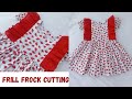 Shoulder frill baby girl frock cutting and stitching|Baby girl frock design|Diy beautiful baby frock