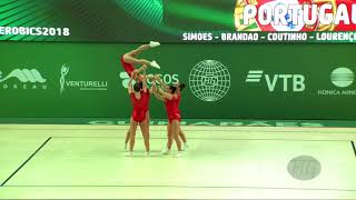 Portugal (POR) - 2018 Aerobic Worlds, Guimaraes (POR) - Group Qualifications