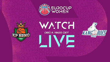 LIVE - KP Brno v Kangoeroes Basket Mechelen | EuroCup Women 2025-26 | Play-Off Round 1