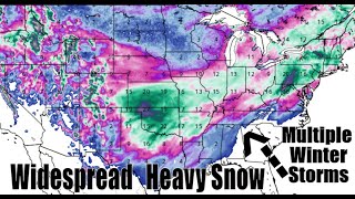 Threat Contiues To Grow For Widespread Heavy Snow And Ice - Multiple Powerful Winter Storms