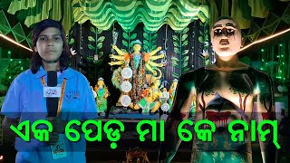 Jharsuguda Railway Colony Durga Puja 2025 | Nature Awareness Through Faith: ଏକ ପେଡ ମା କେ ନାମ