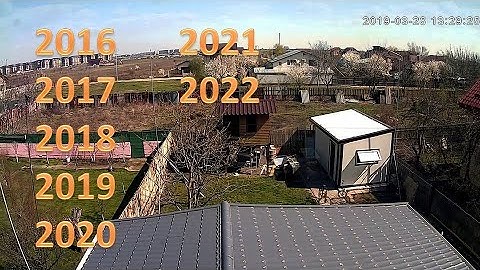 7 years in timelapse 2016, 2017, 2018, 2019, 2020, 2021, 2022