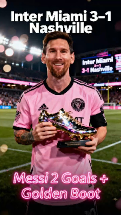 Unstoppable Messi 🔥 Double Goals   Golden Boot Moment | Inter Miami 3–1 Nashville