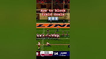 How to BLOCK Field Goals EVERY TIME! #ncaafootball #ncaafootball26 #firesticksgaming