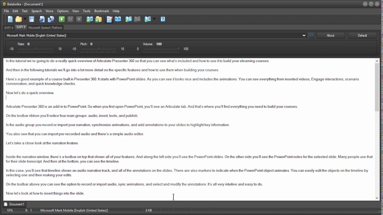 articulate synonym How to create free text-to-speech for e-learning