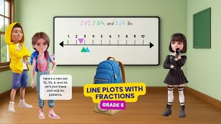Line Plots with Fractions | Grade 5 Math (5.MD.2)