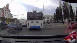 Курьез в Тамбове на ул. Советской.... Работа видеорегистратора MiVue 568 днем Курьез в Тамбове на ул. Советской.... Работа видеорегистратора MiVue 568 днем