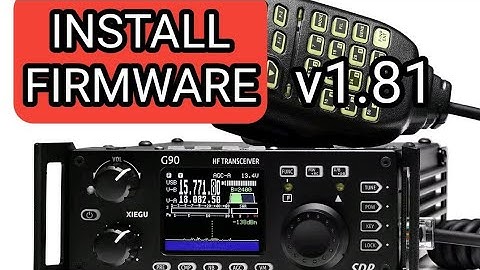 G90 - FIRMWARE INSTALL v1.81 (august 2025)