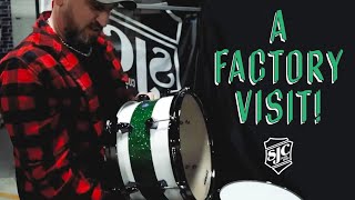 Watch Our Dude John Hook Stop By The Sjc Drums Factory For His Stellar New Glitter Custom Drum Set