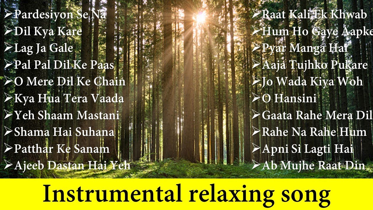 Evergreen Hindi songs instrumental music  relaxing 90s music