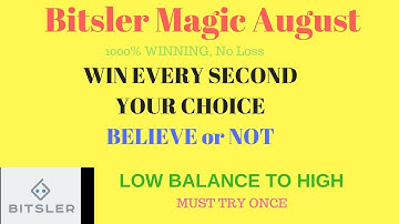 Bitsler Low Balance WINNING Strategy August 2017 [Earning Solutions India]