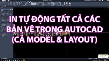 In tự động tất cả các bản vẽ trong Autocad (Model và Layout) cực đơn giản và nhanh