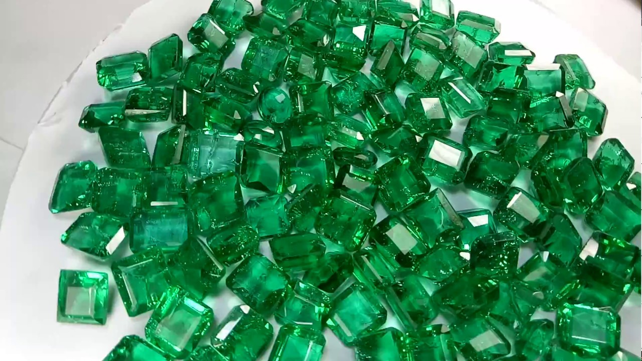 Buy Emerald Chatham Wholesale Lots by Gemstone Manufacturer India YouTube