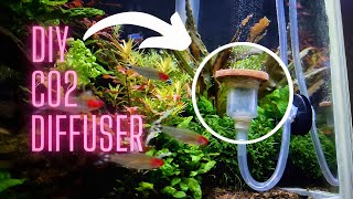 How to make a CO2 diffuser | Cheap CO2 diffuser and CO2 | Full DIY CO2 system