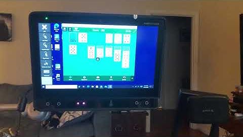 Playing Solitaire on Tobii Dynavox eye gazer