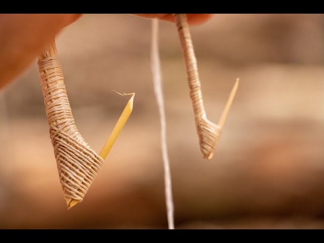 How To Make A Primitive Wooden Fish Hook 