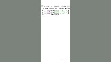 code - Volume of cone #coding #python