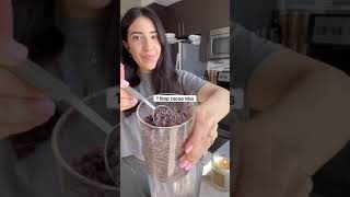 CHOCOLATE BRAIN BOOSTING SMOOTHIE 🧠🍫(vegan) #shorts #vegan #plantbased #healthyrecipe