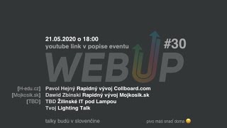 Webup Collboard.com, Mojkosik.sk, Zilinske It Pod Lampou