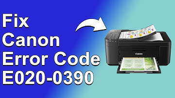 How To Fix The Canon Error Code E020 0390 - Meaning, Causes, & Solutions (Expert Guide!)