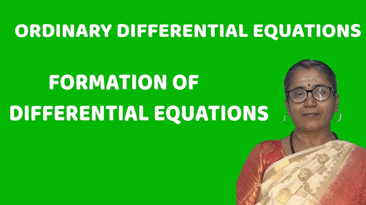 FORMATION OF DIFFERENTIAL EQUATIONS-ODE-UG TRB-MATHS-ONLINE CLASS -NEW BATCH #ugtrbmaths #ugtrb2026
