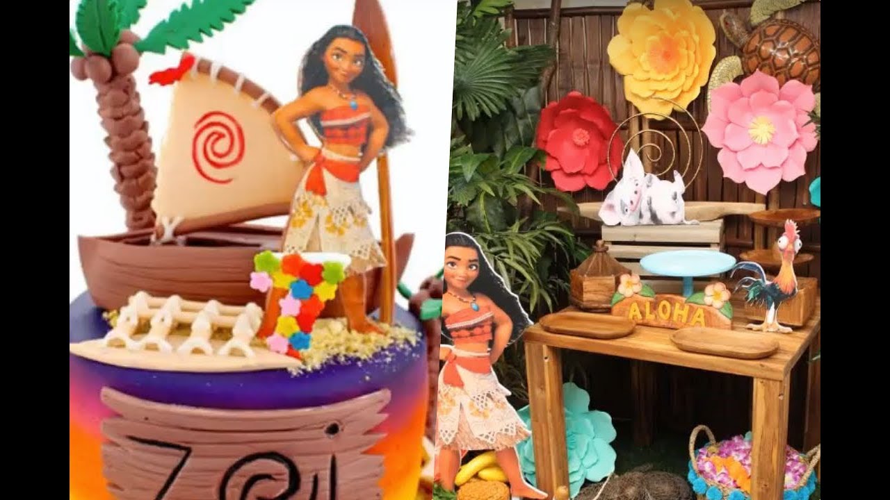 Decoracion Para Fiestas De Bebes De Moana Youtube