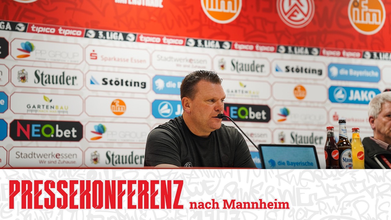 Pressekonferenz nach SV Waldhof Mannheim | 27. Spieltag | #immeRWEiter #nurderrwe