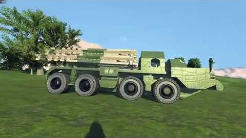 Space Engineers BM-30 Smerch with prototype, carpet bombing, GPS guided missiles