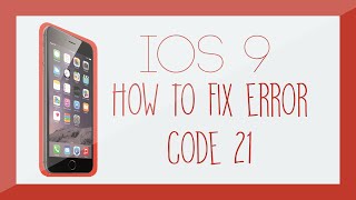 How to fix iTunes Restore Error 21