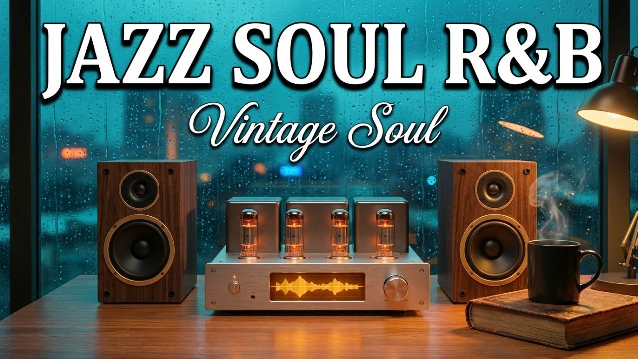 Smooth Jazz & Soulful R&B – Rainy Night Vintage Vibes for Deep Focus & Study