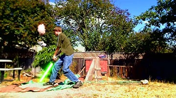 Training Droid Attack!  Live Action + Blender 3D