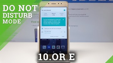 How to Enable Do Not Disturb Mode in 10.OR E - Mute Sounds / Allow Exceptions