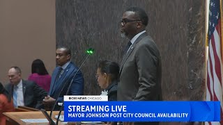 Streaming Live: Mayor Johnson meets with media following Chicago City Council meeting