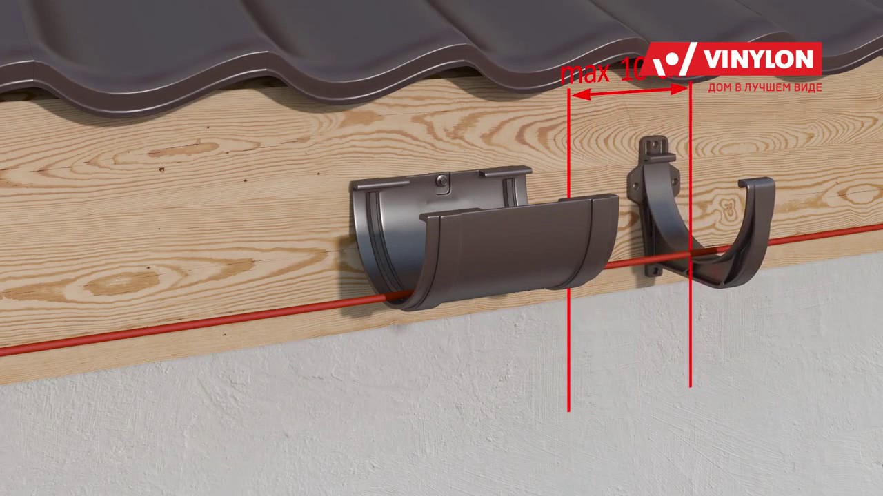 Инструкция по монтажу водостоков компании Винилон