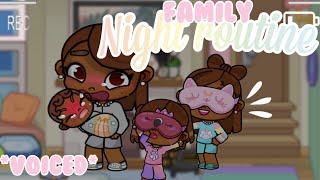 FAMILY NIGHT ROUTINE 💤 *with voice* | Avatar World Roleplay