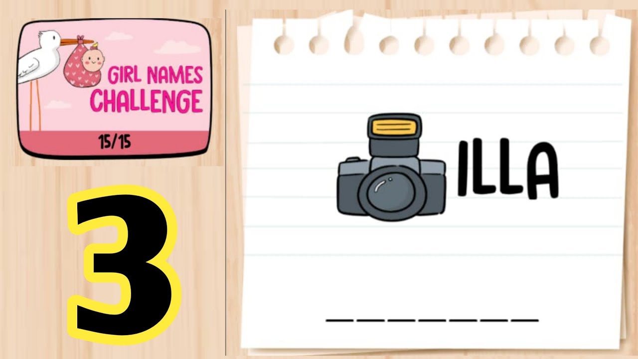 Tricky words girl names challenge level 3 - YouTube