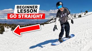 How To Make Your Snowboard Run Straight - Beginner Lesson