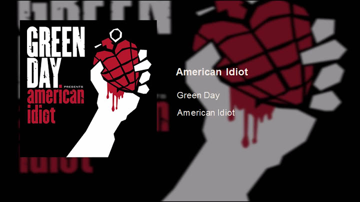 American Idiot Radio Edit version - Radio Edit performance video thumbnail