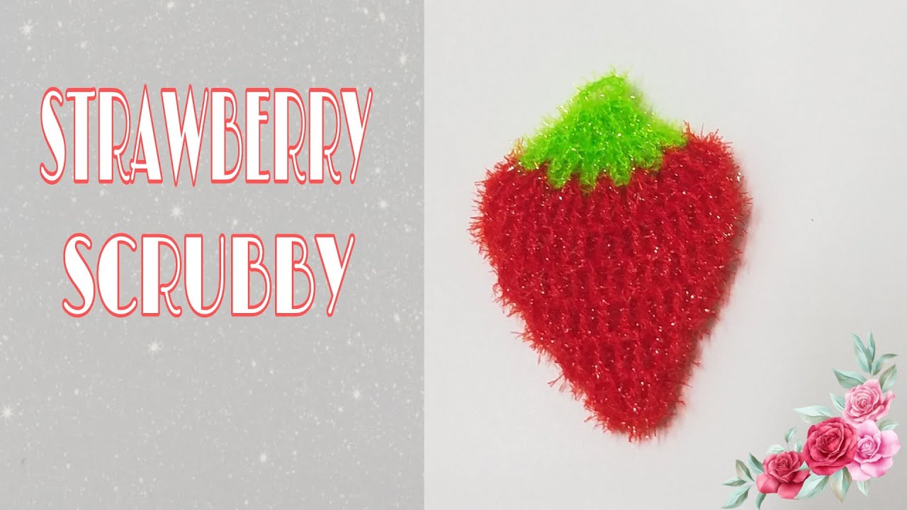HOW TO MAKE CROCHET STRAWBERRY SCRUBBY | Fredalyn Ferrer