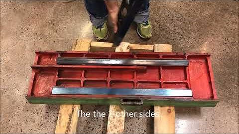 Stanko 3G71 surface grinder - partial restoration.. just table and saddle cross slide ways