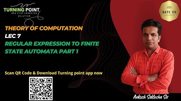 LEC 7 | Regular Expression to Finite state automata part 1 | Theory of Computation | GATE | Semester