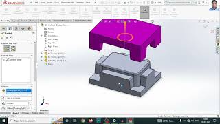 SolidWorks Mold Tutorial Core and Cavity of Stool in hindi